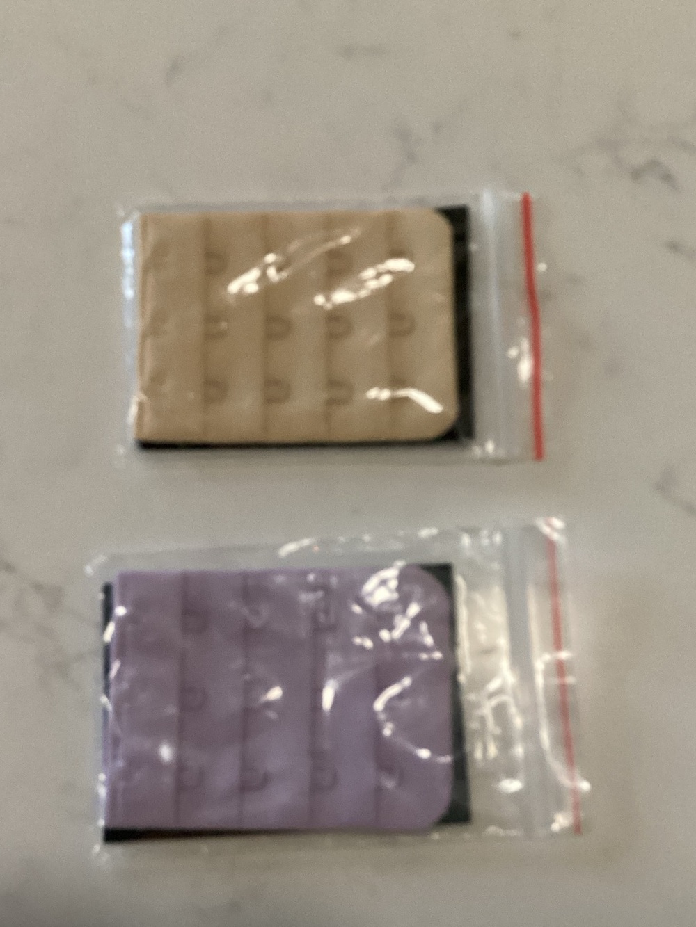 Bra Extender Pack - Beige and Lavender Adjustable Hook Extenders